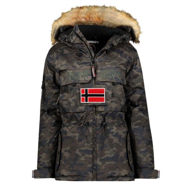 Geografisk Norge Parka De Mujer Bellaciao Camo Caqui Kaki Geografisk Norge Parka De Mujer Bellaciao Camo Caqui Kaki