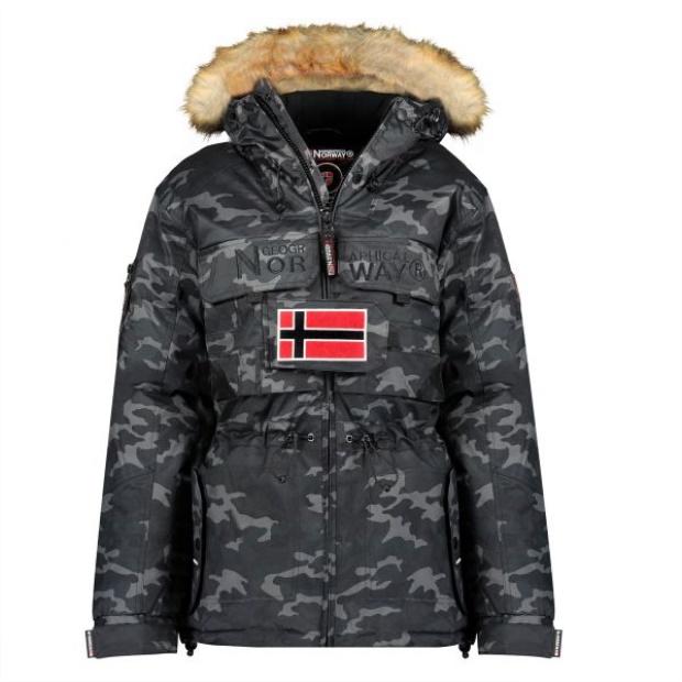 Geografisk Norge Parka De Mujer Bellaciao Camo Negro Black Geografisk Norge Parka De Mujer Bellaciao Camo Negro Black