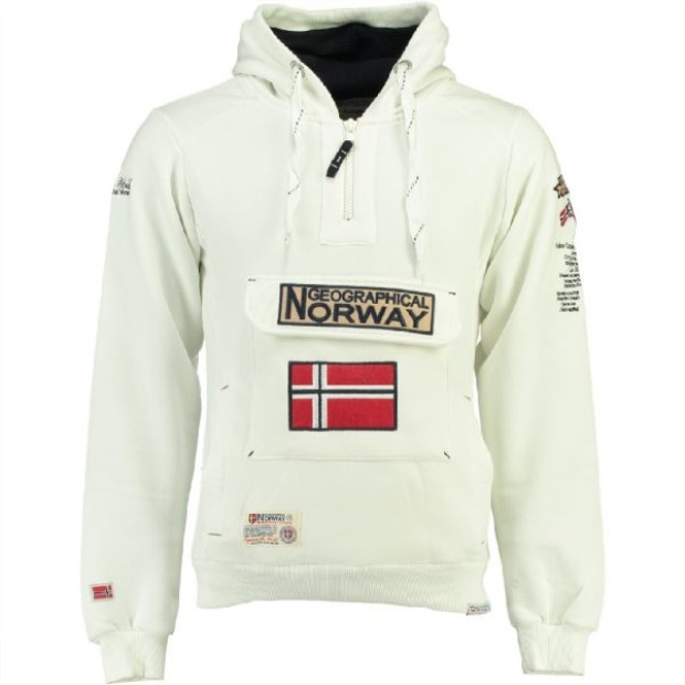 Geografisk Norge Sudadera De Hombre Gymclass Blanco White Geografisk Norge Sudadera De Hombre Gymclass Blanco White