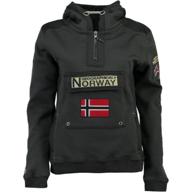 Geografisk Norge Sudadera De Mujer Gymclass Gris Oscuro Grå Geografisk Norge Sudadera De Mujer Gymclass Gris Oscuro Grå