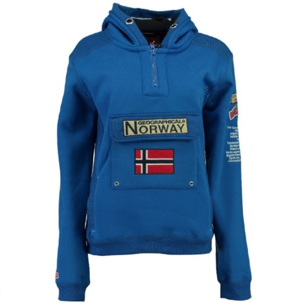 Geografisk Norge Sudadera De Hombre Gymclass Azul Eléctrico Blue Geografisk Norge Sudadera De Hombre Gymclass Azul Eléctrico Blue